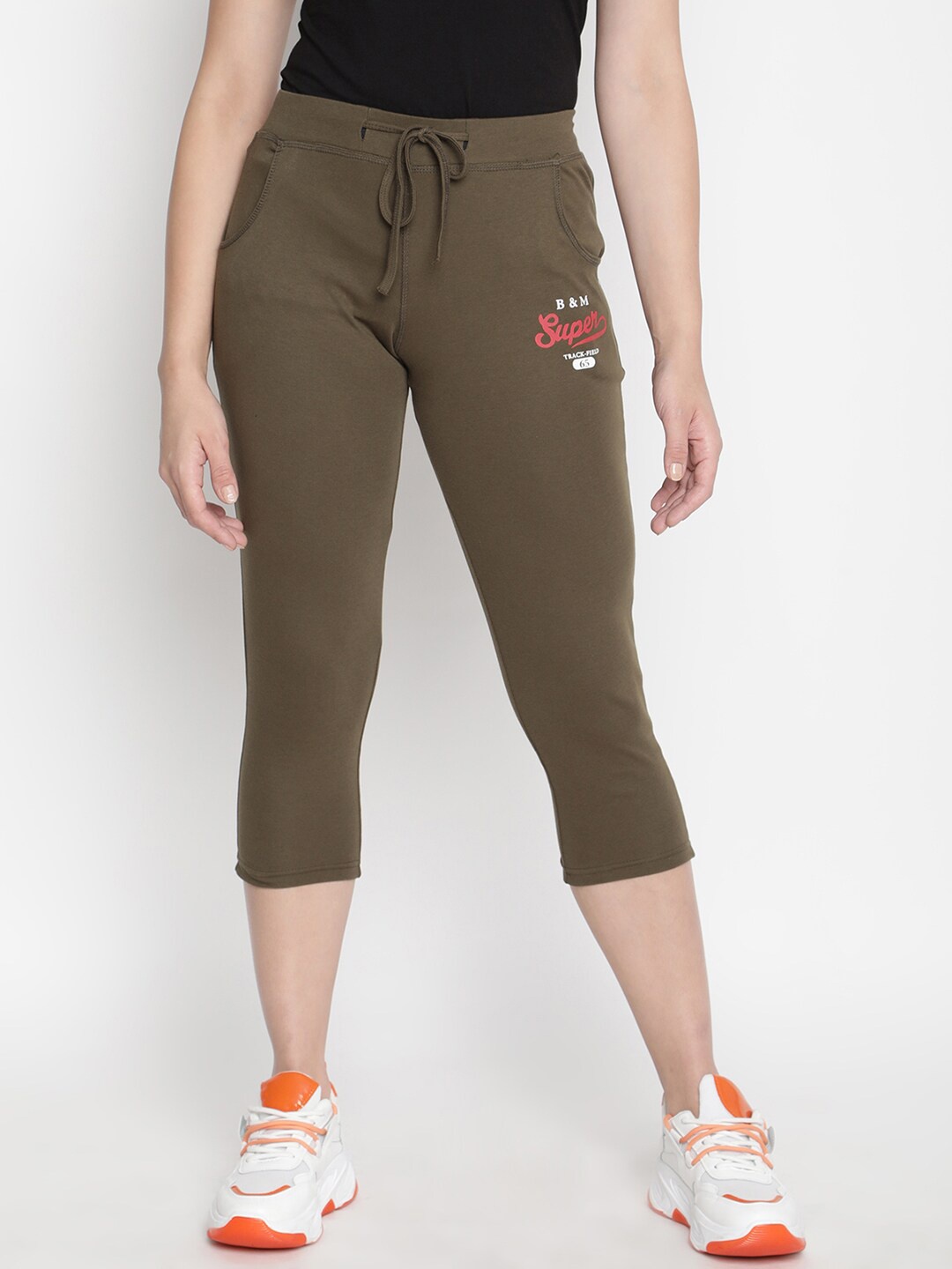 

V2 Value & Variety Women Olive Green Skinny Fit Capris