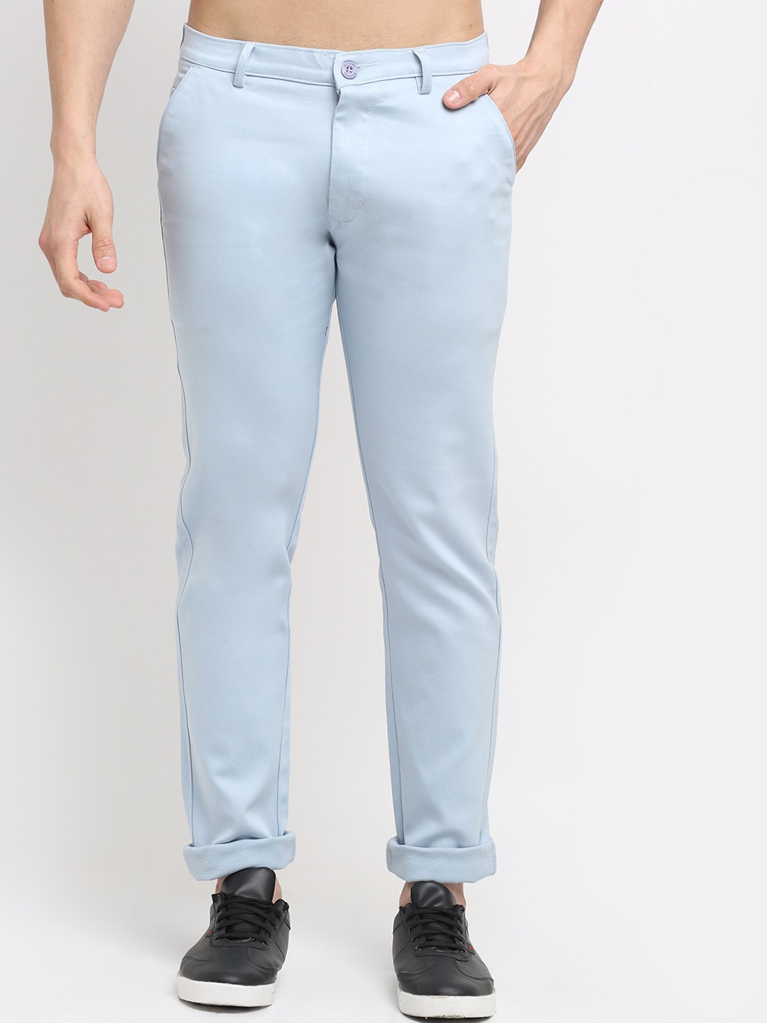 

Rodamo Men Blue Slim Fit Chinos Trousers