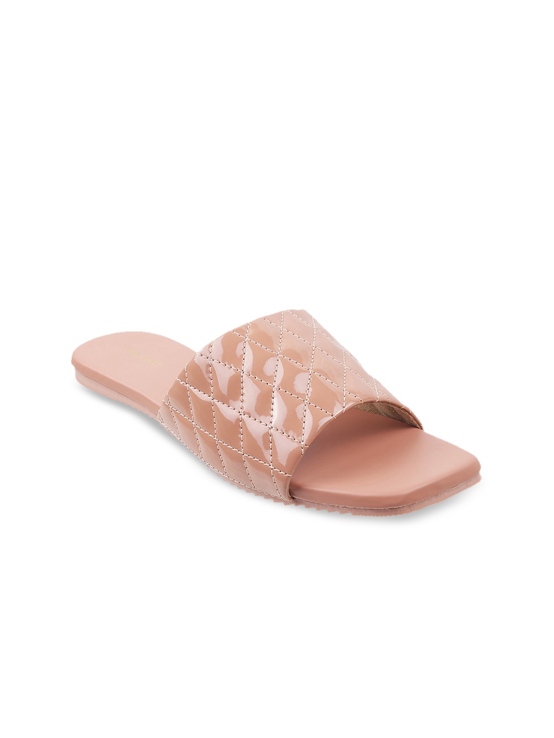 

WALKWAY by Metro Women Peach-Coloured Textured Open Toe Flats