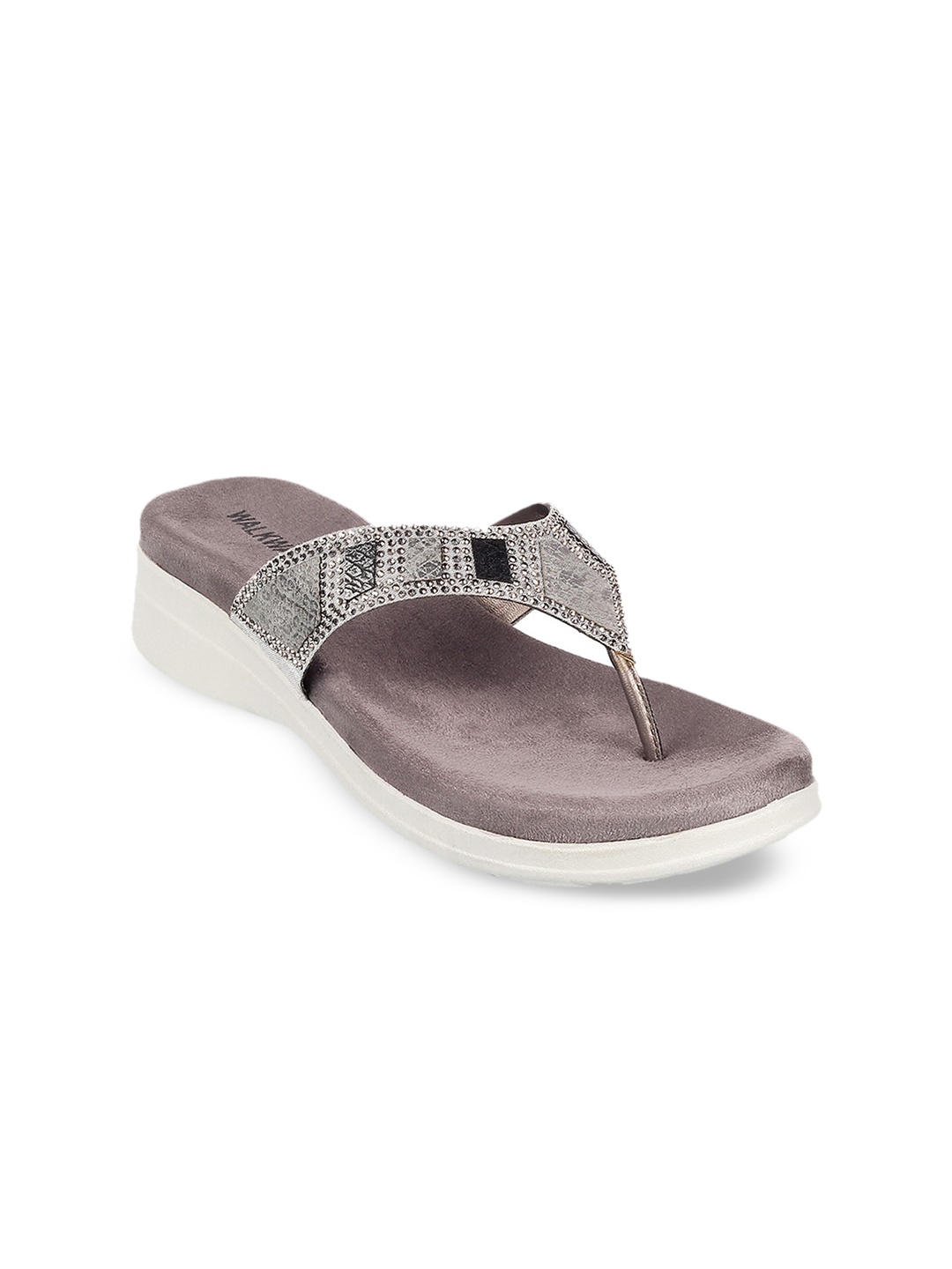 

WALKWAY by Metro Grey Textured Wedge Sandals