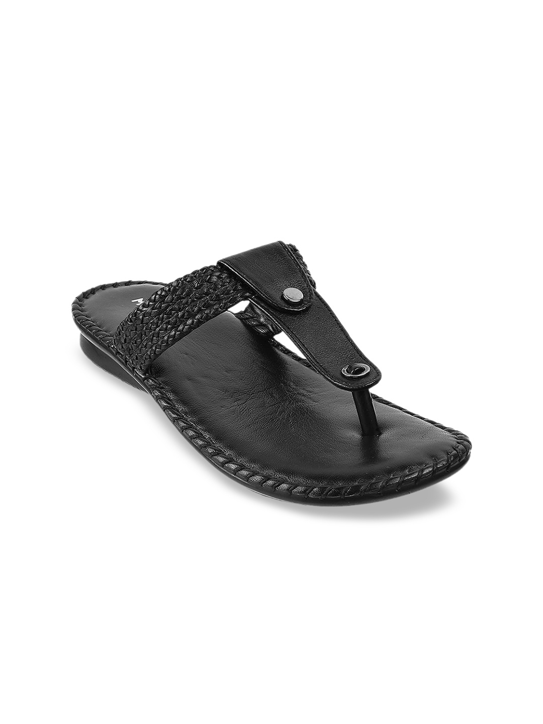 

Mochi Women Black T-Strap Flats