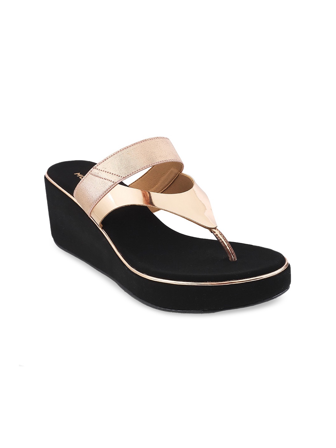 

Mochi Rose Gold Wedge Heels