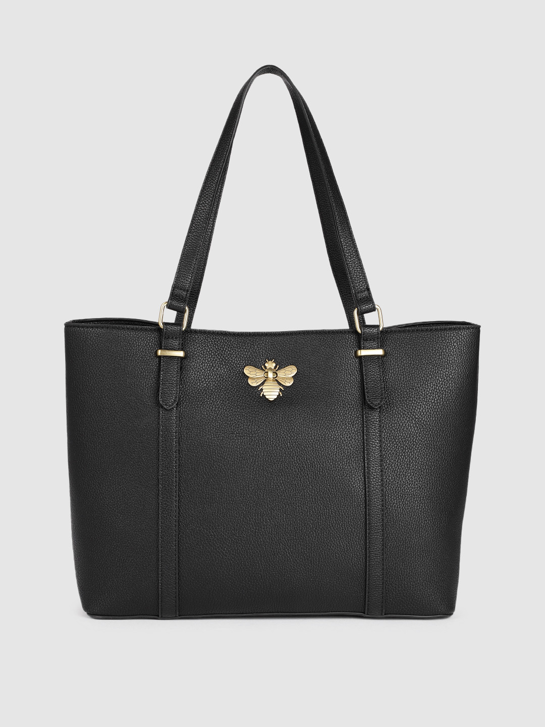 

Accessorize London Women Faux Leather Britney Bee Shoulder Bag, Black