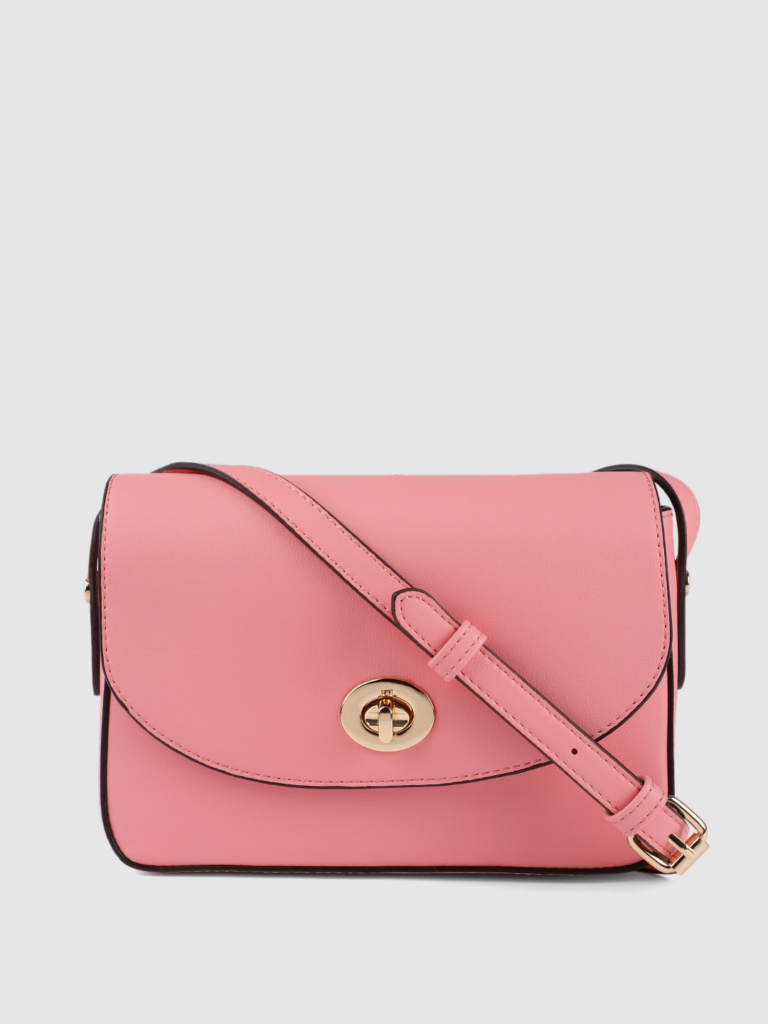 

Accessorize Pink PU Structured Sling Bag