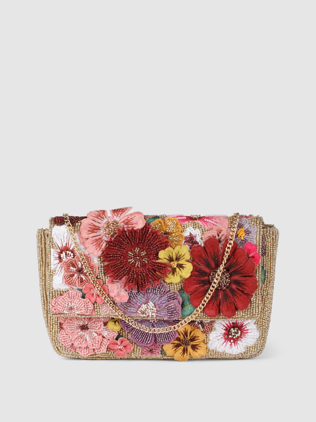 Accessorize Multicoloured Embellished Clutch, Multi