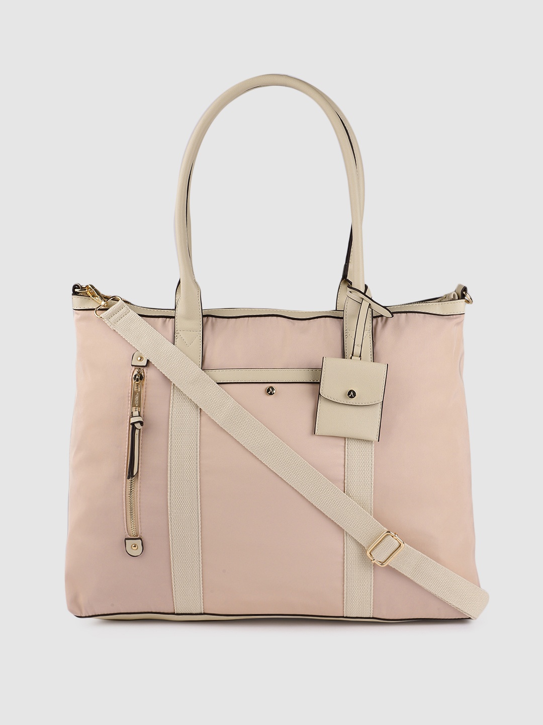 

Accessorize Pink PU Structured Tote Bag