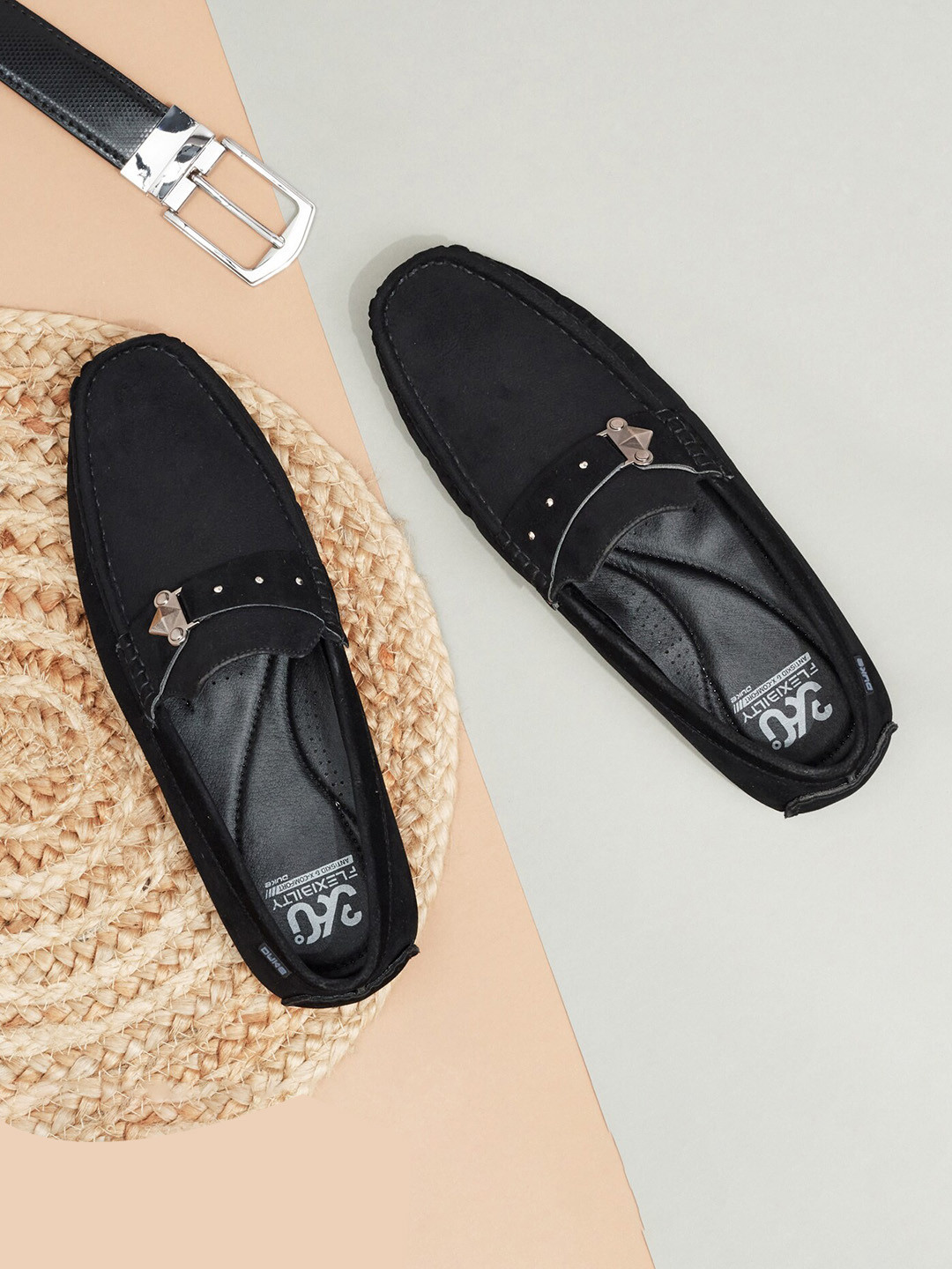 

Duke Men Black Suede Loafers