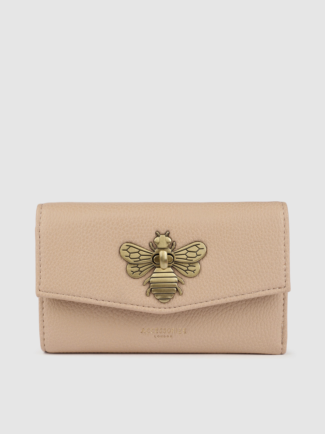 

Accessorize Women Camel Brown PU Two Fold Wallet