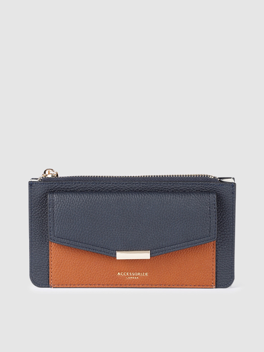 

Accessorize Women Navy Blue Zip Around Wallet