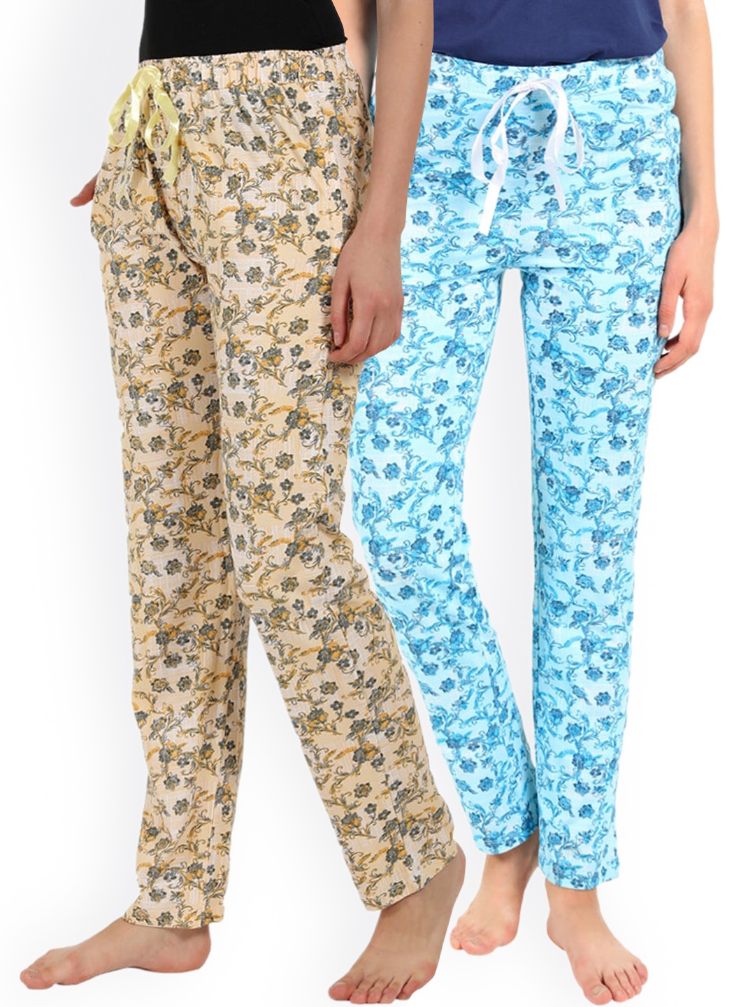 

GROVERSONS Paris Beauty Women Assorted Pack of 2 Printed Lounge Pants
