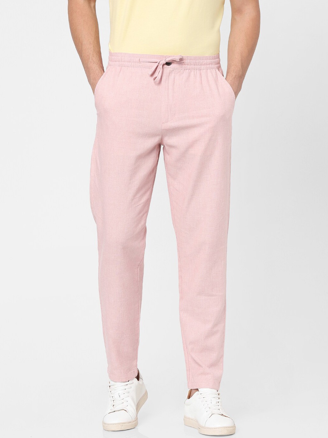 

SELECTED Men Pink Slim Fit Trousers