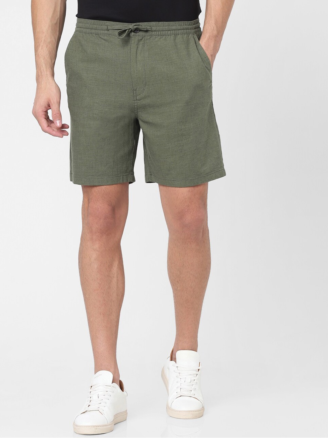 

SELECTED Men Green Organic Cotton Shorts
