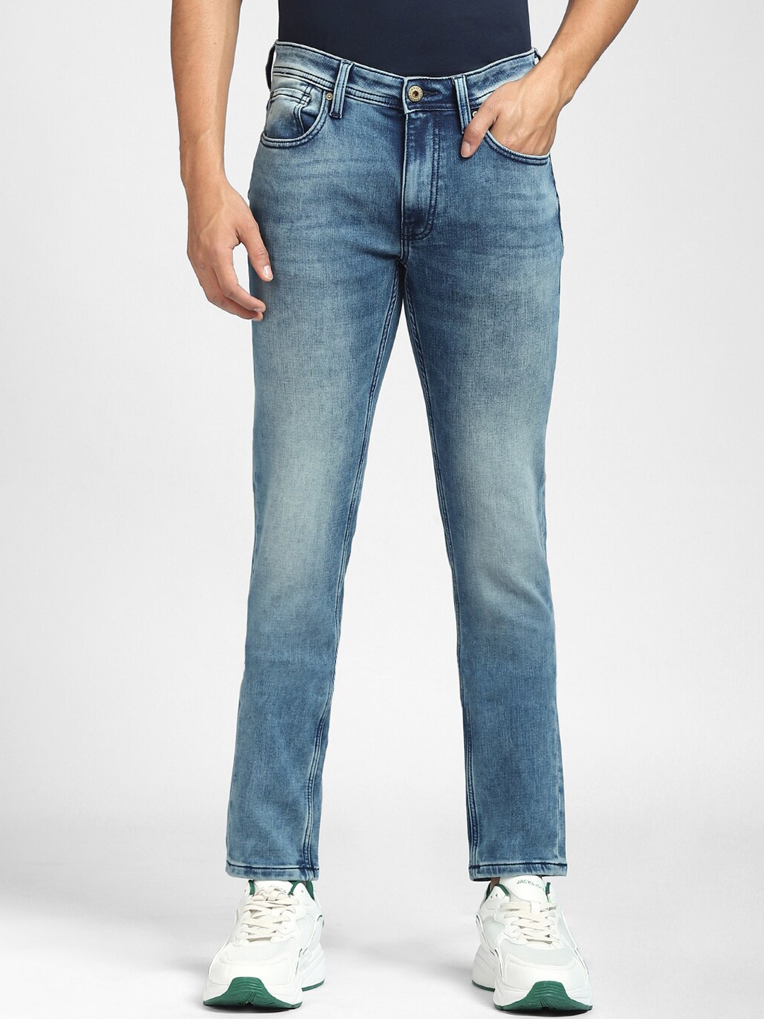 

Jack & Jones Men Blue Skinny Fit Heavy Fade Jeans