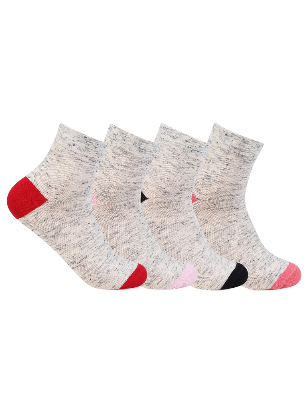 

Bonjour Women Pack Of 4 Assorted Ankle Length Socks