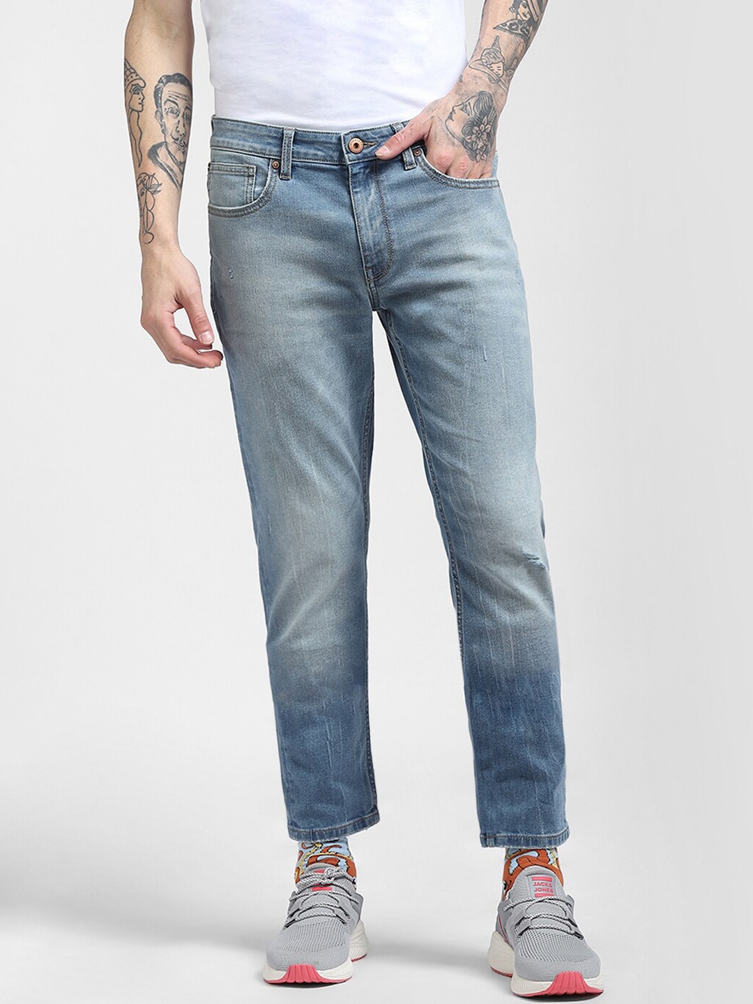 

Jack & Jones Men Blue Slim Fit Low-Rise Stretchable Jeans