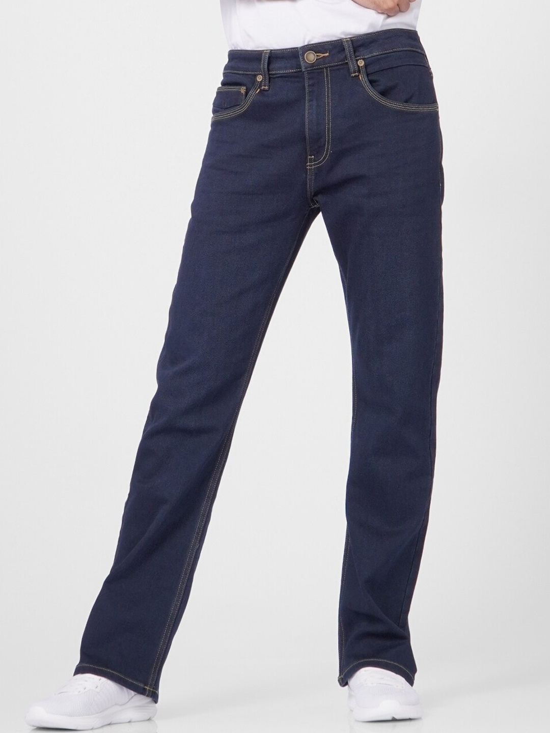 

Jack & Jones Men Blue Bootcut Low-Rise Jeans