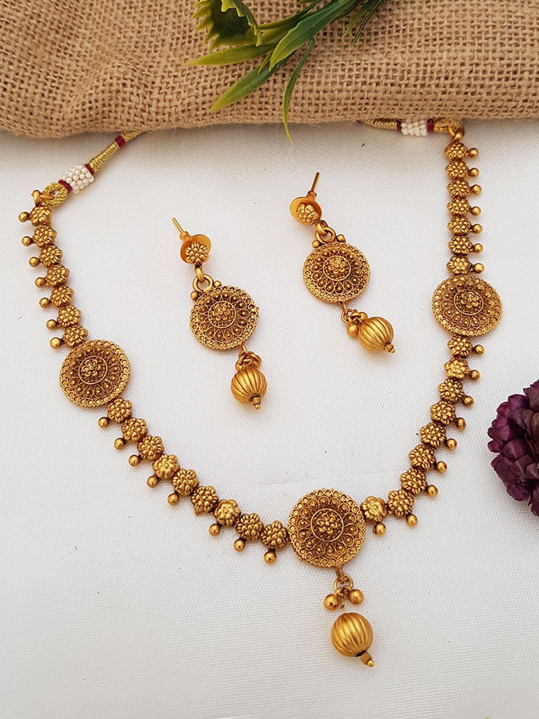 

GRIIHAM Gold-Plated Elegant Jewellery Set