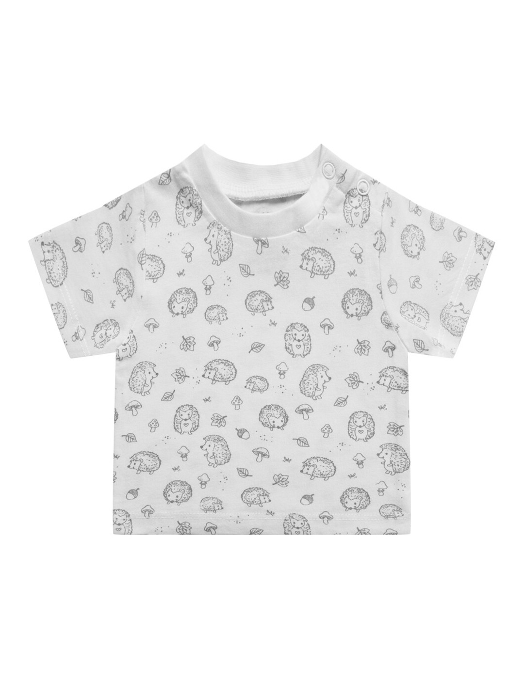 

milou Boys White Printed Pure Cotton T-shirt