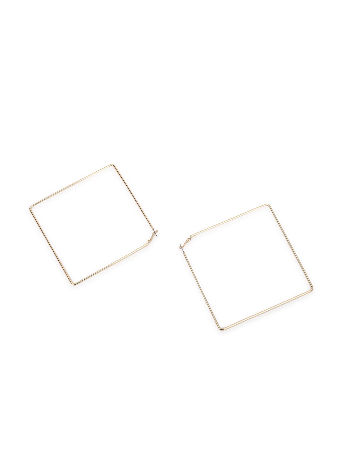 

FOREVER 21 Gold-Toned Contemporary Hoop Earrings