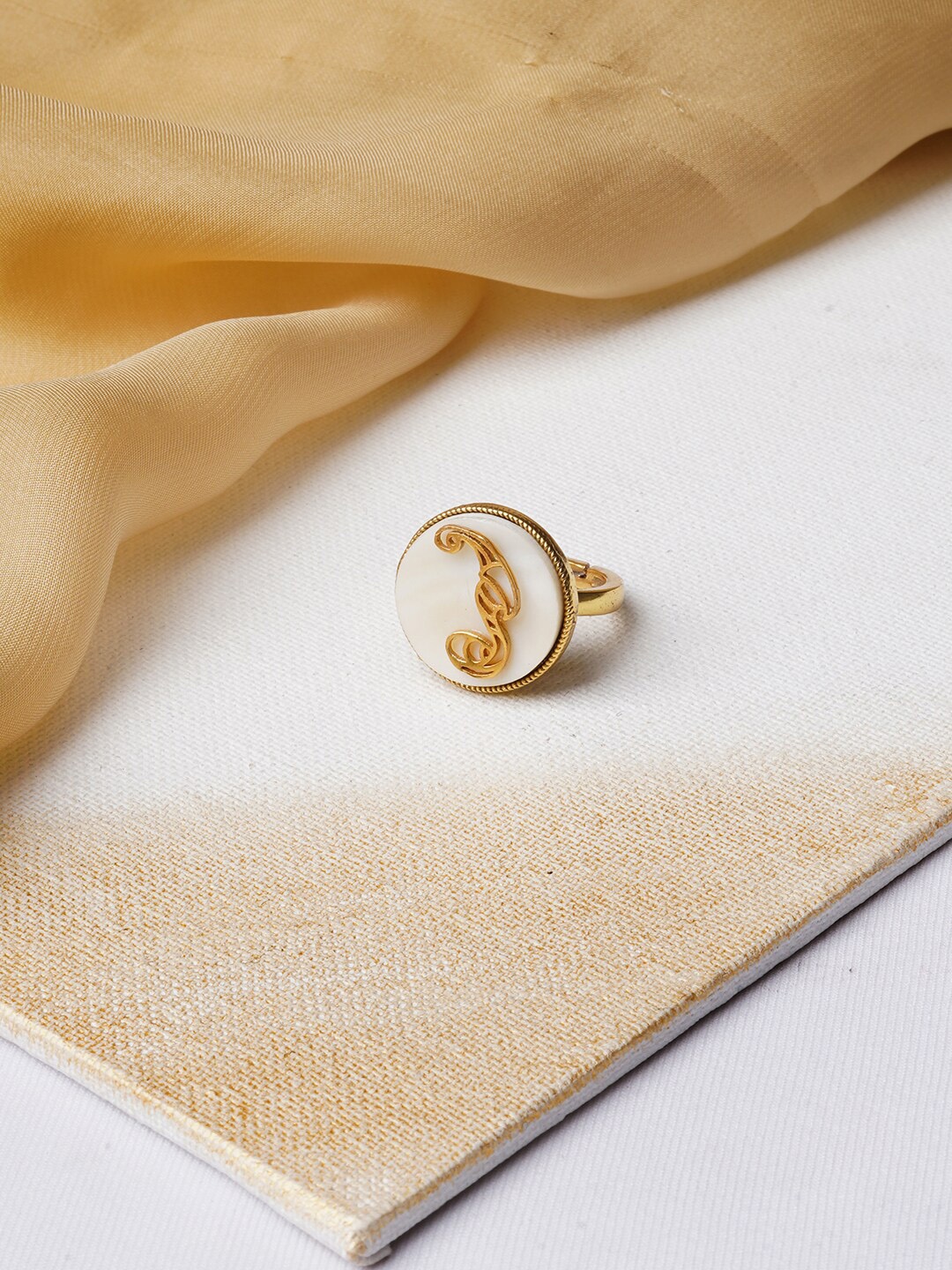 

JOKER & WITCH 18K Gold-Plated Capricorn Zodiac Adjustable Finger Ring