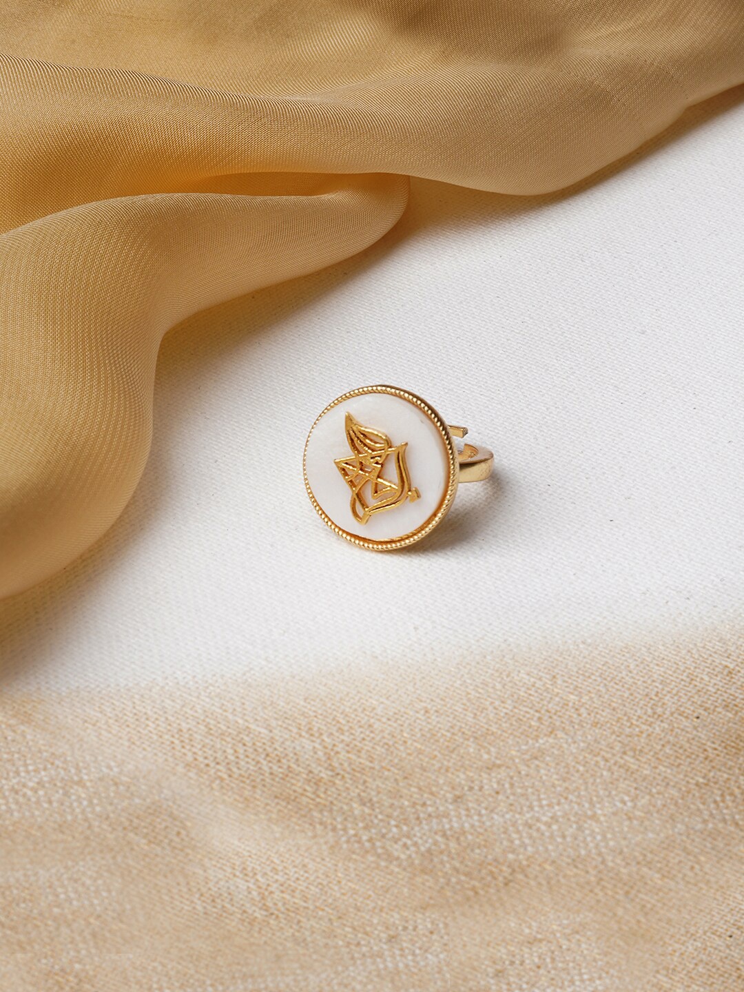 

JOKER & WITCH White 18K Gold-Plated Sagittarius Zodiac Ring