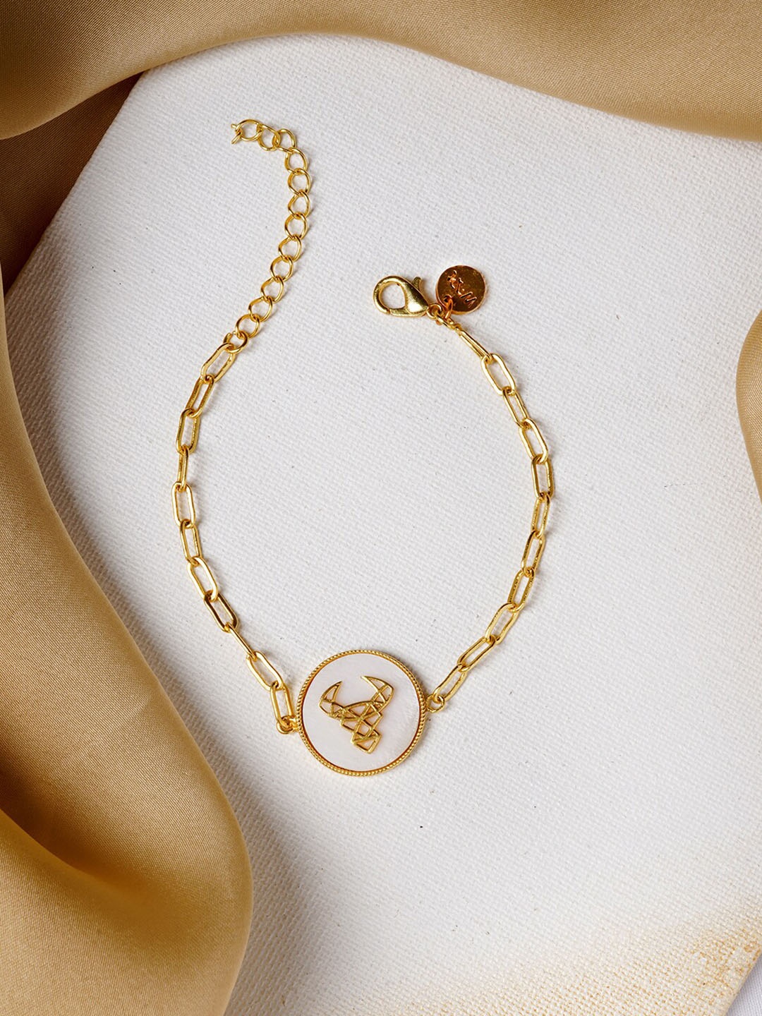 

JOKER & WITCH Woman 18K Gold Plated Taurus Zodiac Link Bracelet