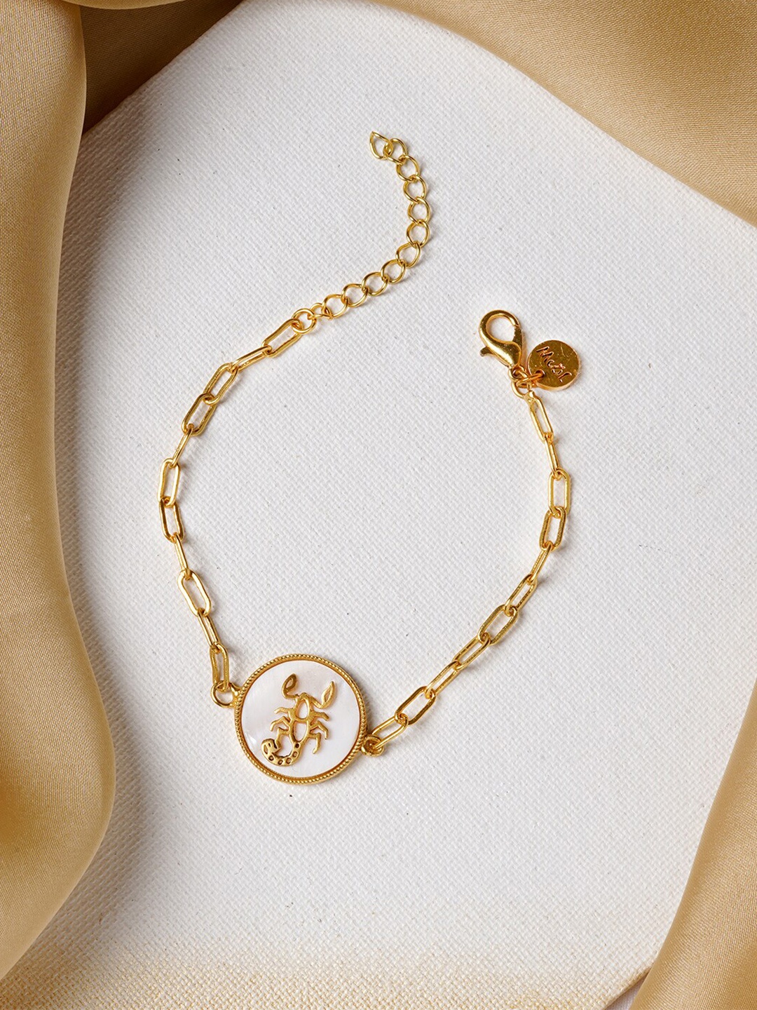 JOKER & WITCH Women 18K Gold Plated Scorpio Zodiac Bracelet
