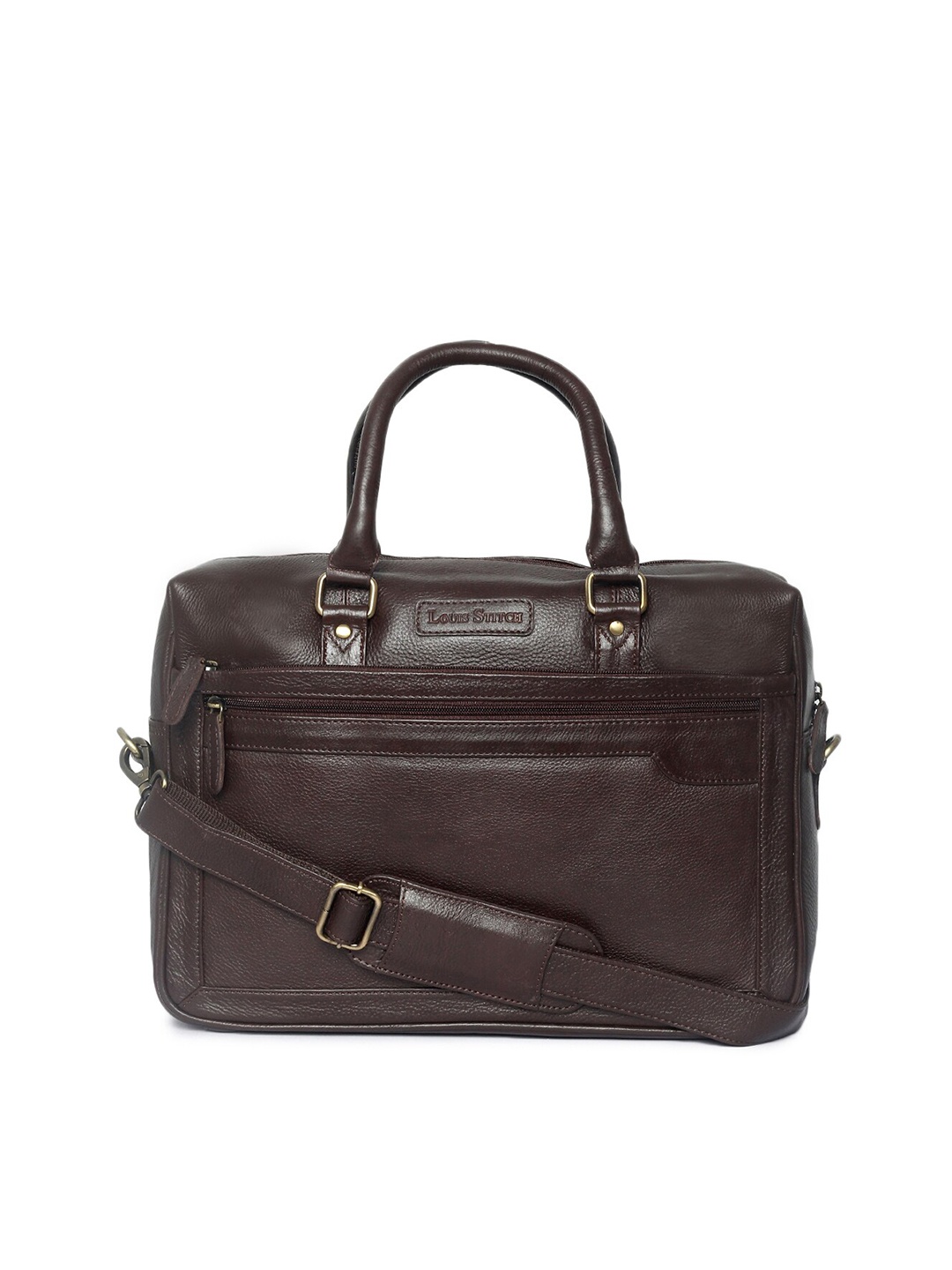 

LOUIS STITCH Men Brown 16 Inch Laptop Bag