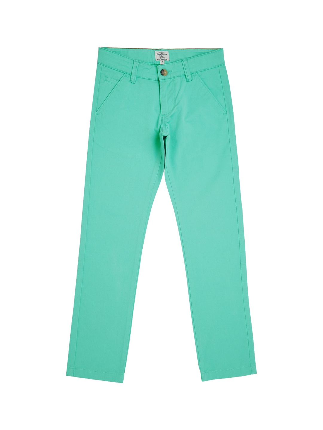 

Pepe Jeans Boys Sea Green Regular Fit Winter Chinos Trousers