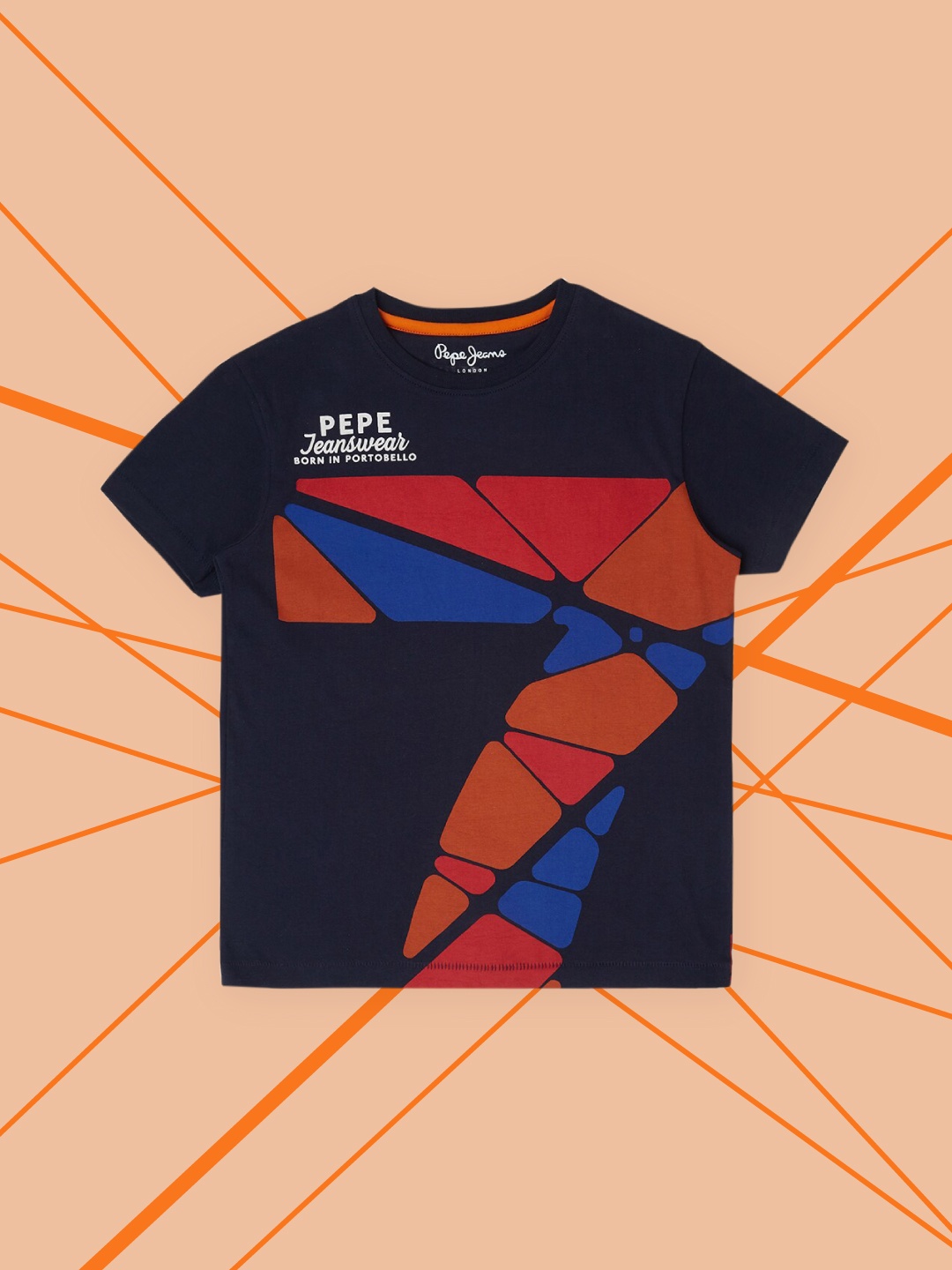 

Pepe Jeans Boys Navy Blue Typography Print T-shirt