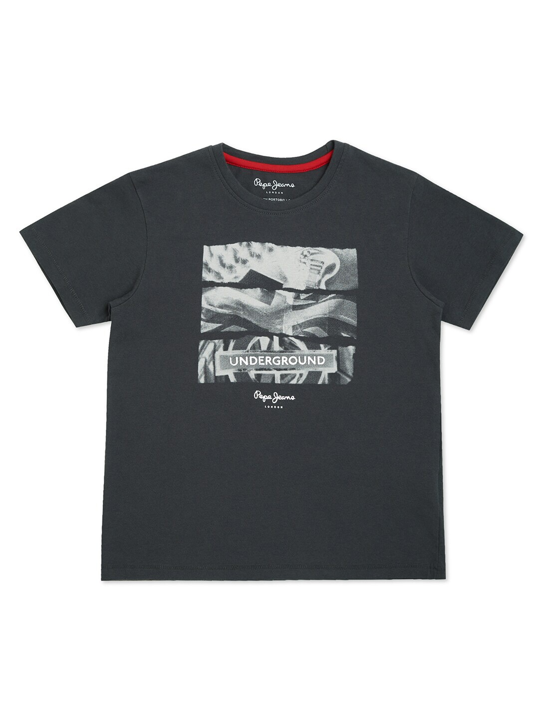 

Pepe Jeans Boys Grey Printed T-shirt