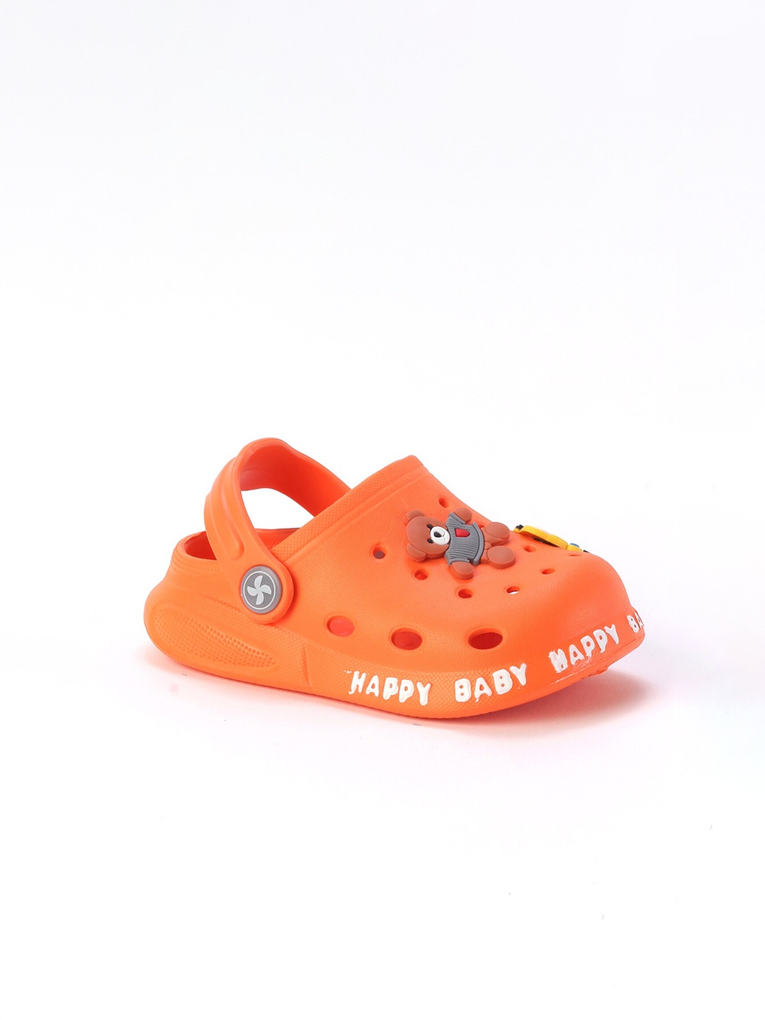 

Lil Lollipop Kids Orange Printed Clogs