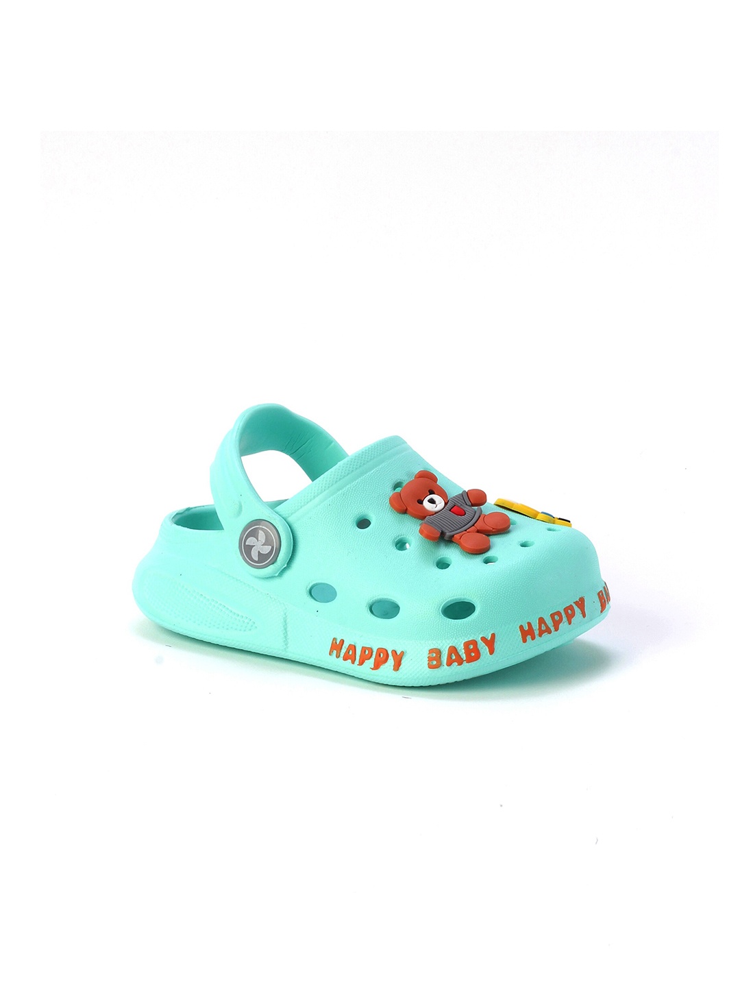 

Lil Lollipop Kids Green & Red Embellished Rubber Clogs