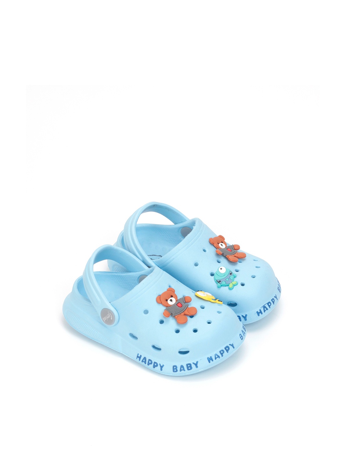 

Lil Lollipop Unisex Kids Blue & Brown Printed Rubber Clogs