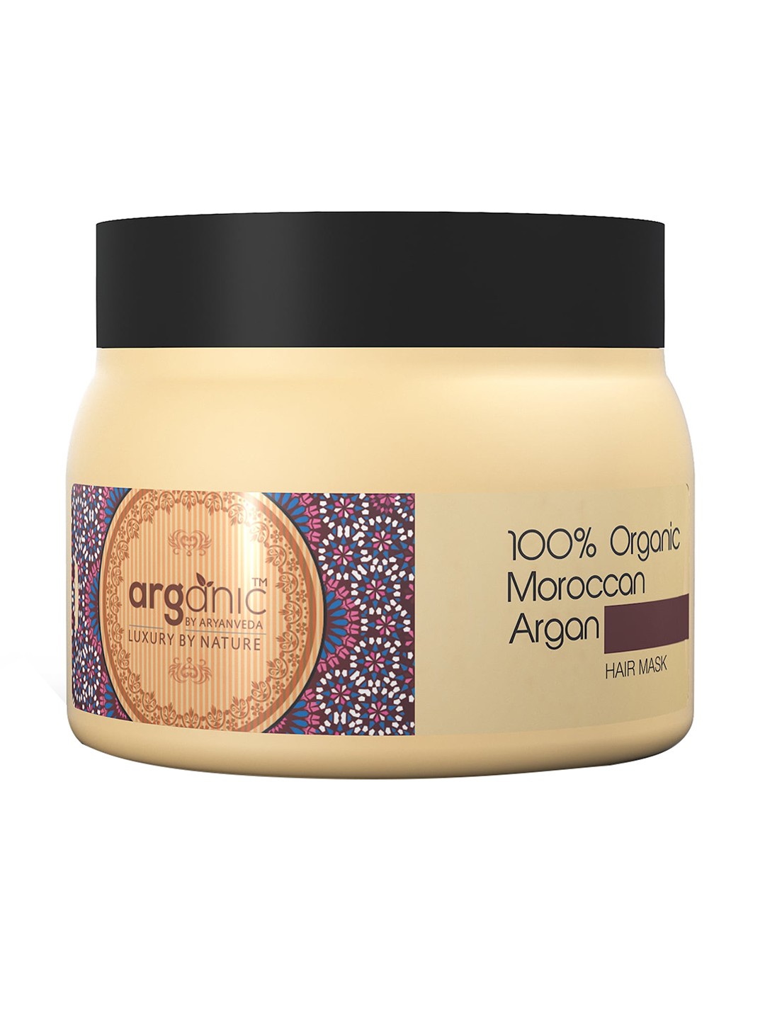 

Aryanveda Arganic Organic Moroccan Argan Hair Mask For Hair Fall Control - 200 g, Beige