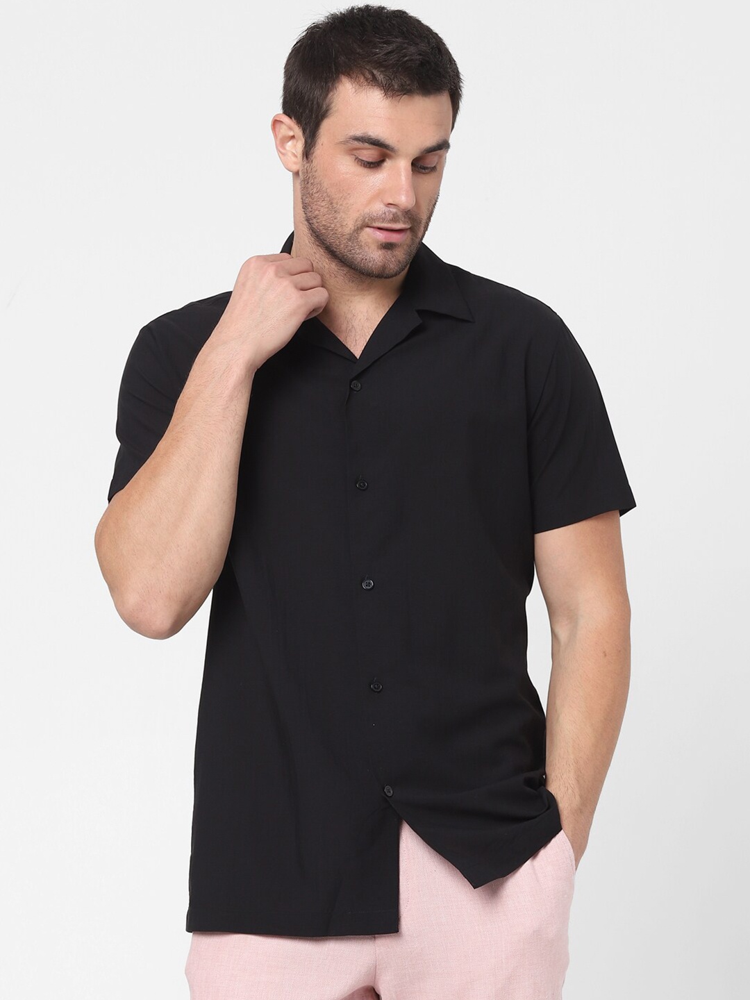 

SELECTED Men Black Casual Shirt