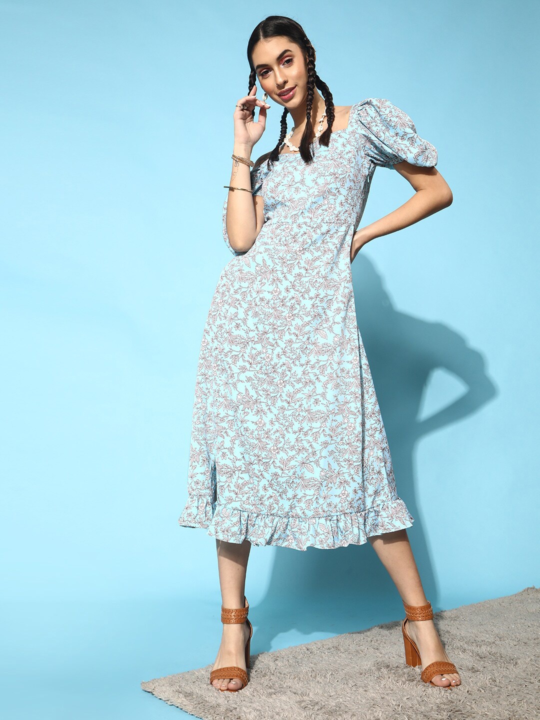 

STREET 9 Women Stunning Blue Floral Dress