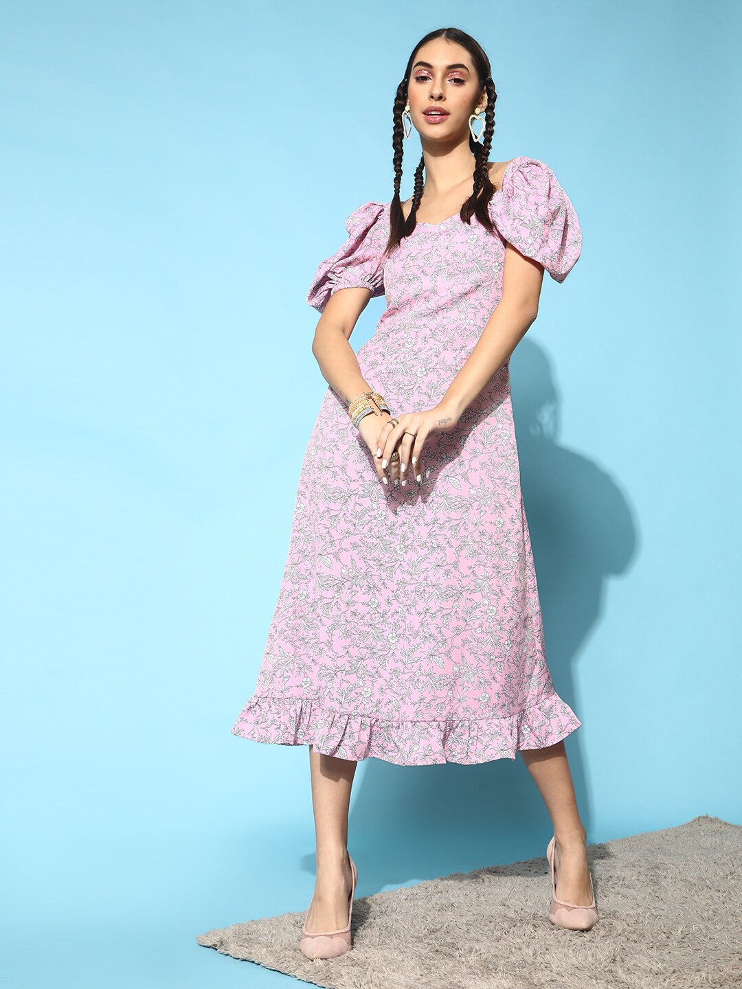 

STREET 9 Women Pretty Pink Floral Dress