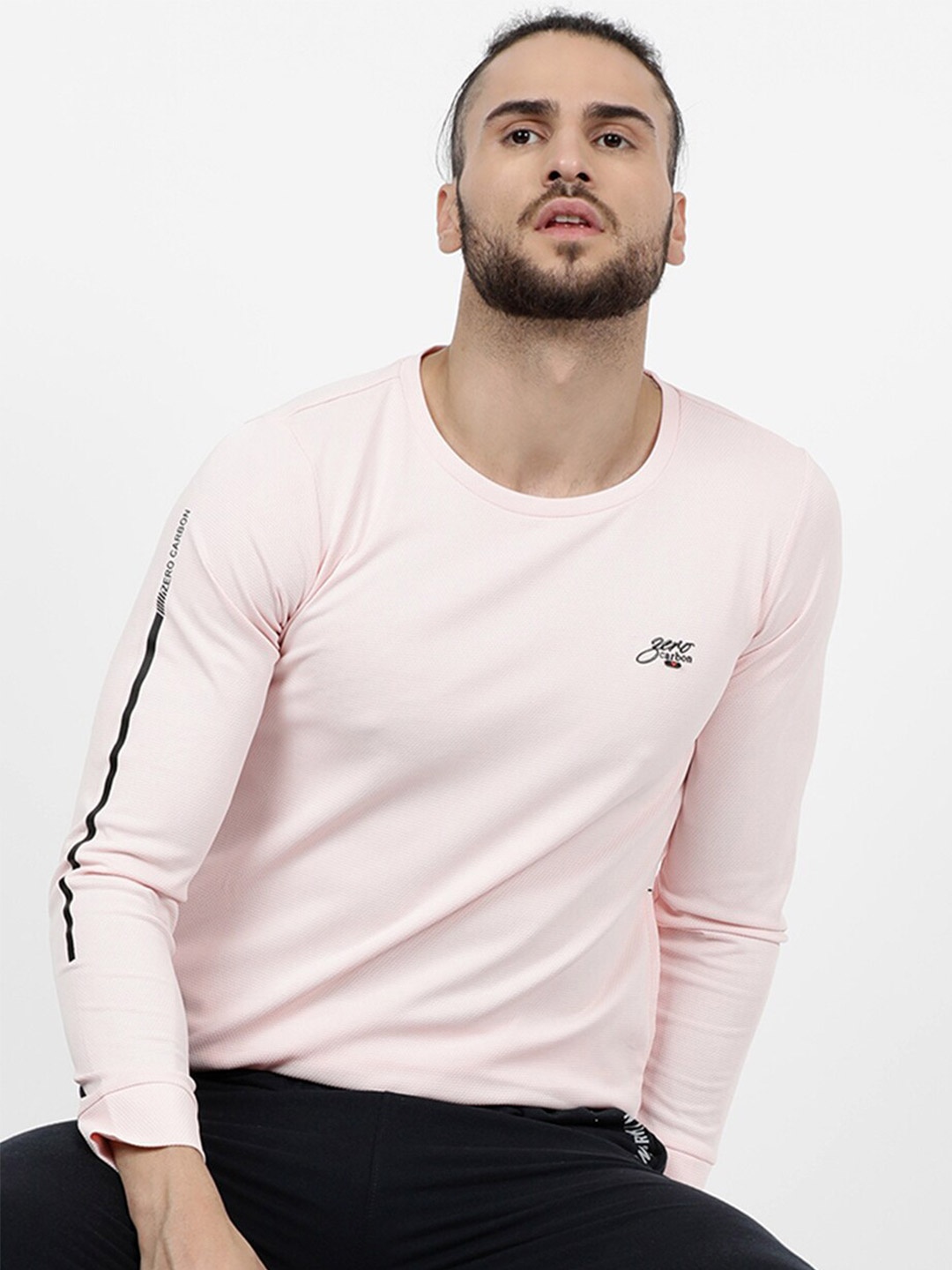 

V2 Value & Variety Men Peach Solid T-shirt