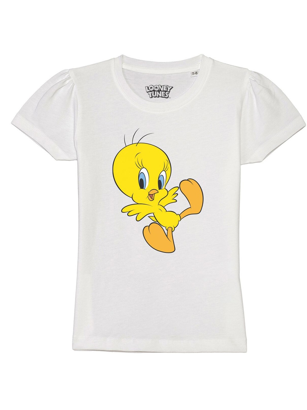 

Looney Tunes by Wear Your Mind Girls White Tweety Printed T-shirt
