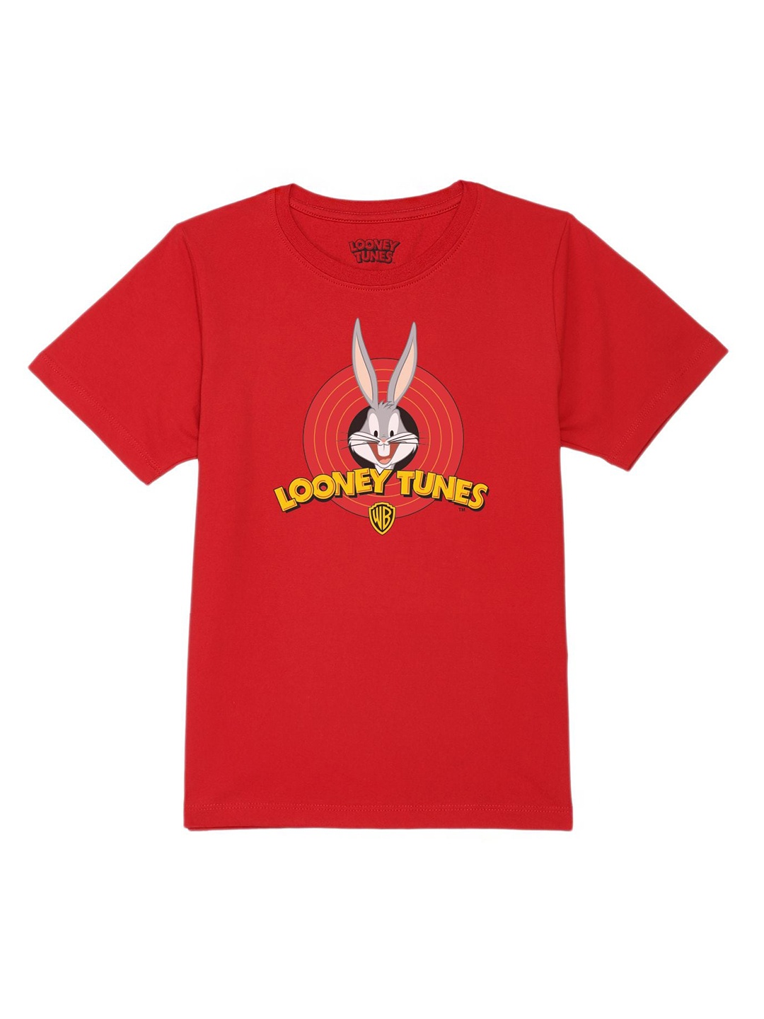 

Looney Tunes by Wear Your Mind Boys Red Looney Tunes Printed Pure Cotton T-shirt