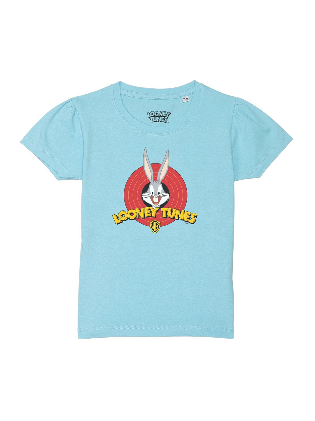 

Looney Tunes by Wear Your Mind Girls Blue Looney Tunes Printed T-shirt