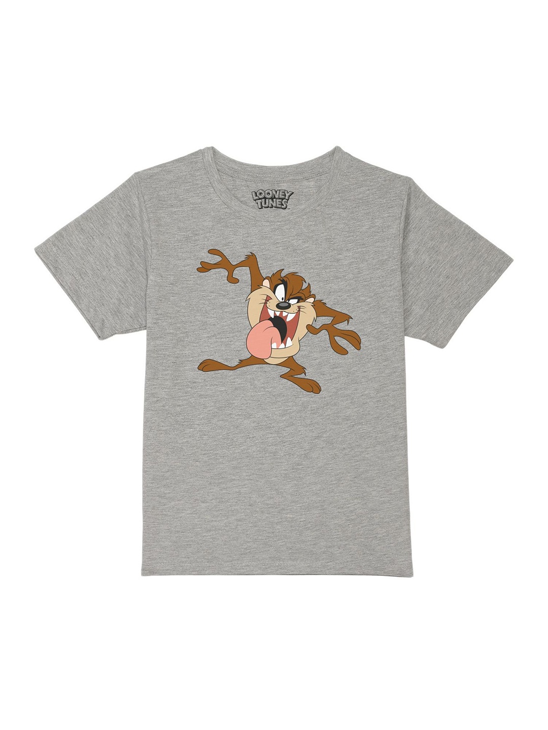 

Looney Tunes by Wear Your Mind Boys Grey Printed Pure Cotton T-shirt