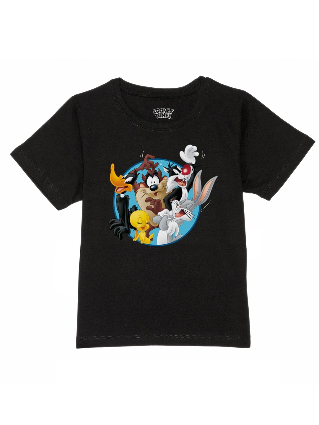 

Looney Tunes by Wear Your Mind Boys Black Cotton Printed T-shirt