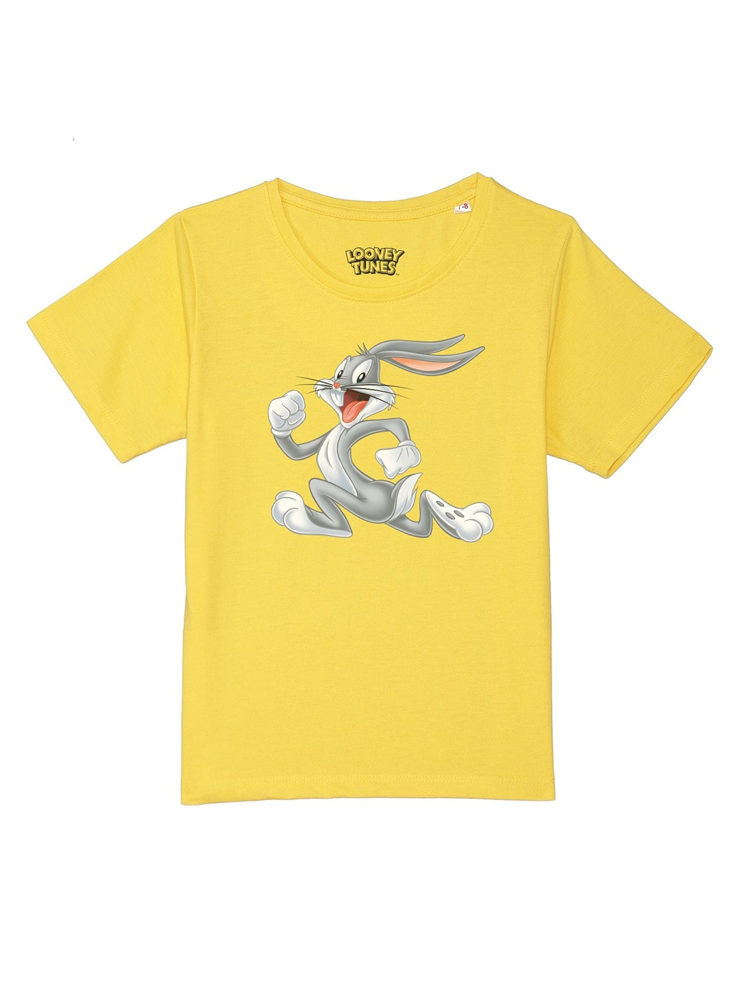 

Looney Tunes by Wear Your Mind Boys Yellow Cotton Printed T-shirt