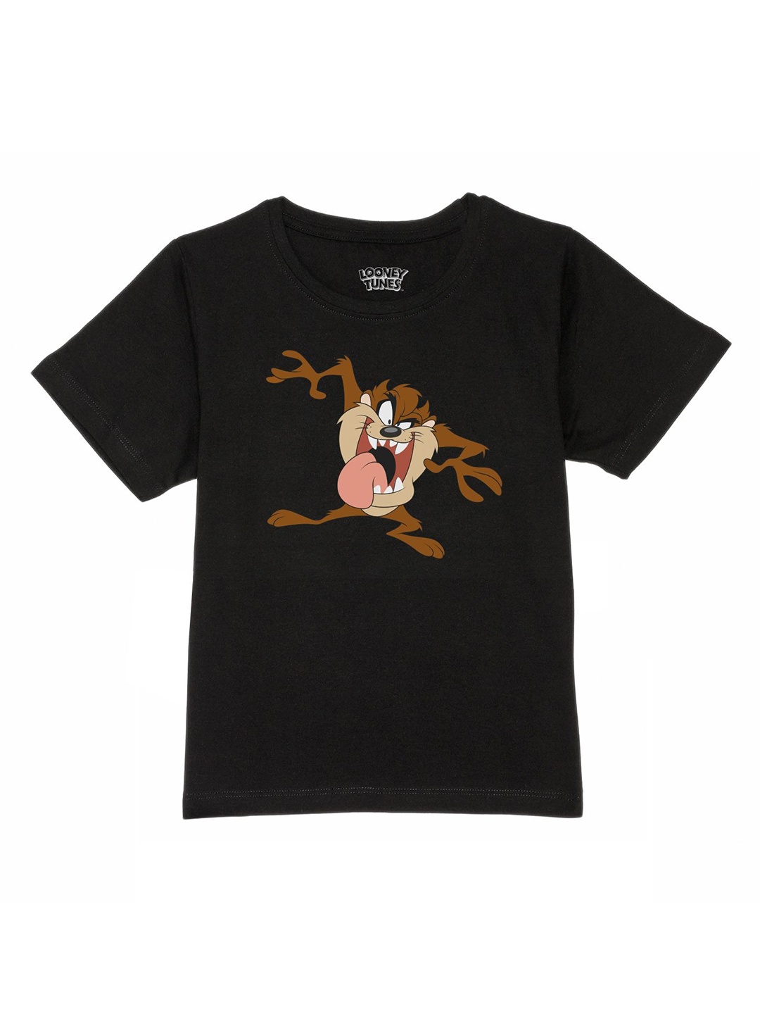 

Looney Tunes by Wear Your Mind Boys Black Looney Tunes Printed T-shirt