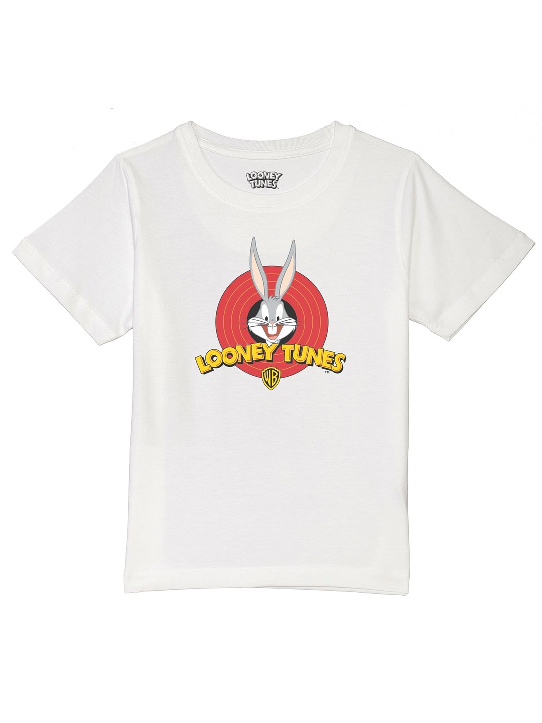 

Looney Tunes by Wear Your Mind Boys White Cotton Printed T-shirt