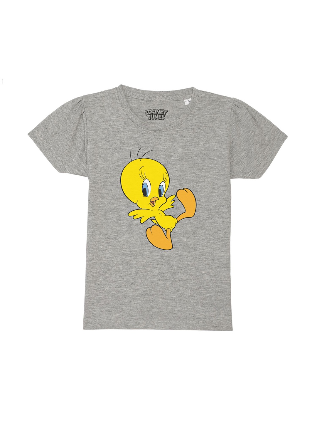 

Looney Tunes by Wear Your Mind Girls Grey Tweety Printed T-shirt