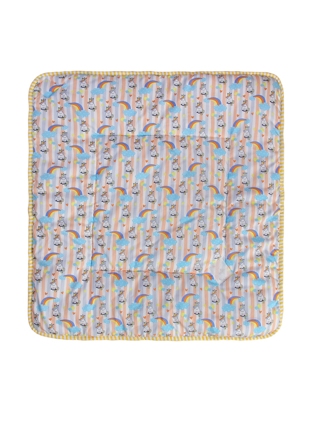 

Enfance Infants White & Orange Printed Cotton Sleeping Bag