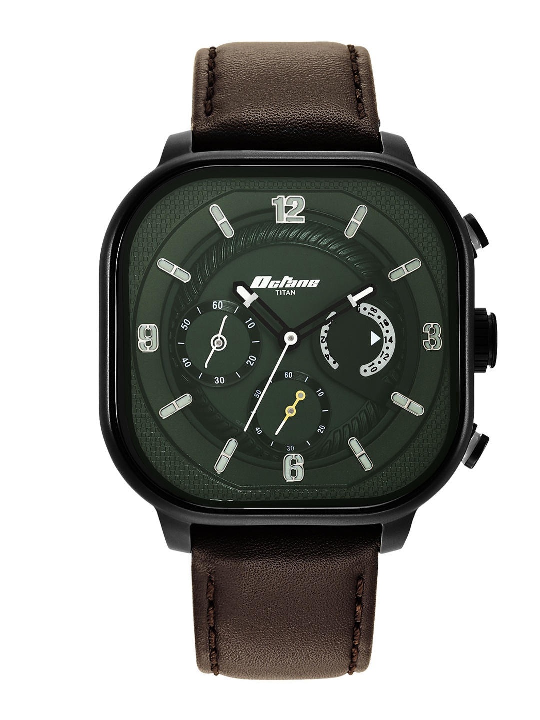 

Titan Men Black Dial & Brown Straps Analogue Watch 1856NL01
